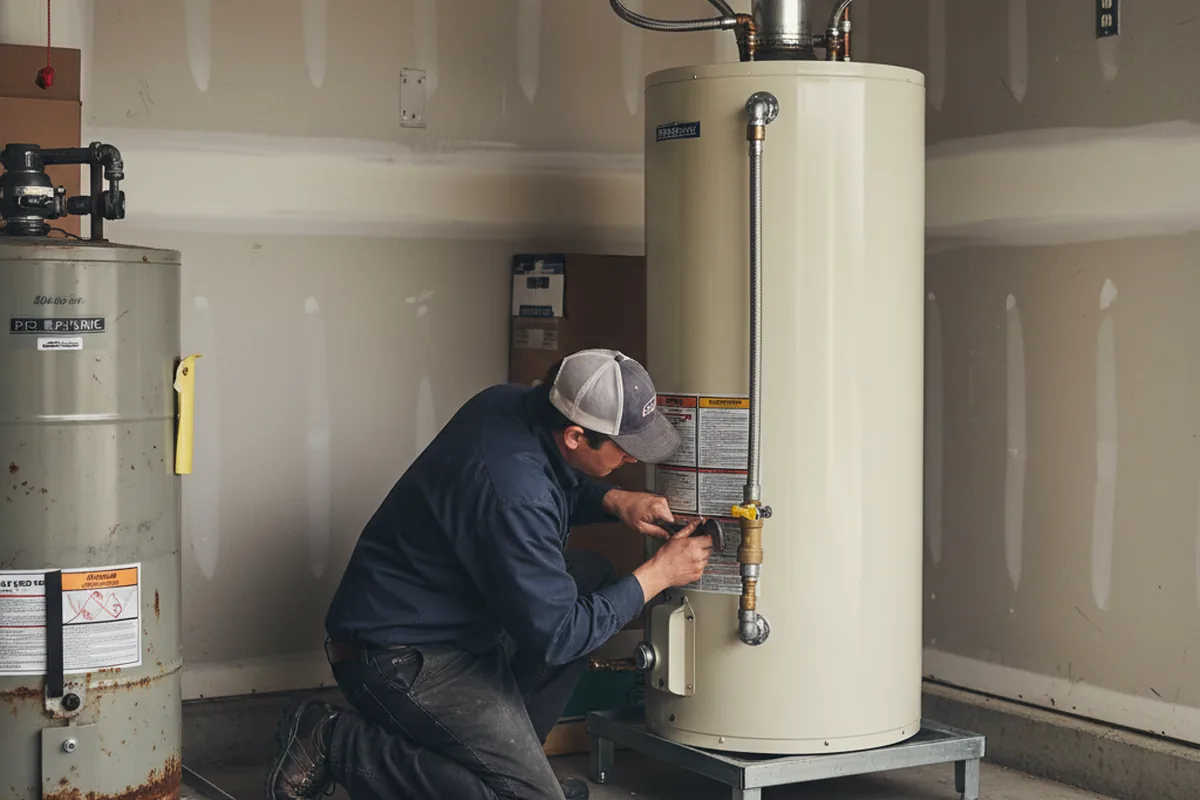 Water heater and shutoff valve replacement in Cashmere